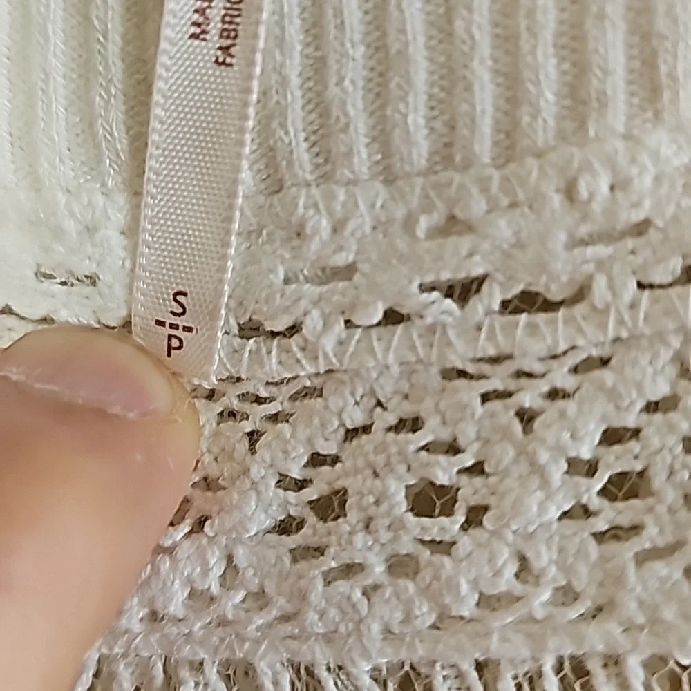 Free People White Thermal Top